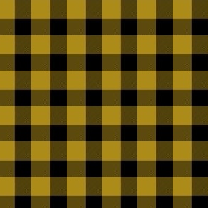 1/2 Inch Vichy Check mustard yellow | Half Inch Checkered
