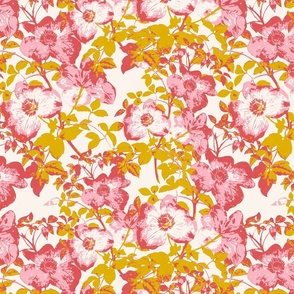 Pink and Yellow Floral