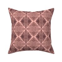 Traditional Block Print Design in Shades of Pink