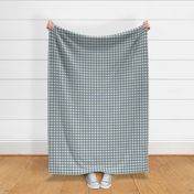 Blue Narrow Stripes - Checkerboard - Coastal Chic Collection - Admiral Blue on Ivory BG