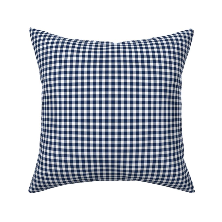 1/4 Inch Dark Blue Buffalo Check | Quarter Inch Vichy Check