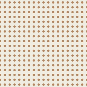 Beige  Rows of Dots -large