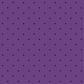 Small Black Polka Dots on Bright Purple