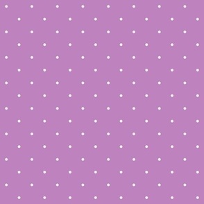 Small Orchid Pink and White Polka Dots