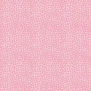 Mini Paint Dots - Pink on Blush Pink Pebbled Pattern