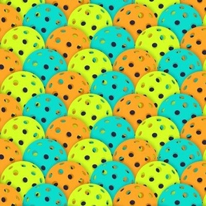 Pickleballs (Teal, Lime, Orange)