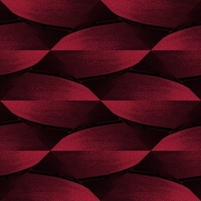 Shimmering Twisted Horizontal Pebble Abstract in Burgundy - Coordinate