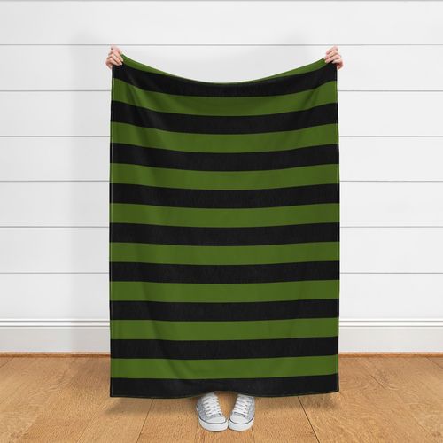 4 inch stripes black and green