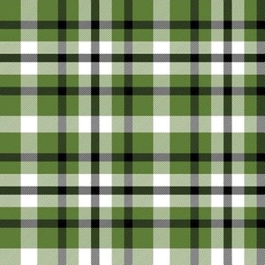 Green Plaid with Black and White