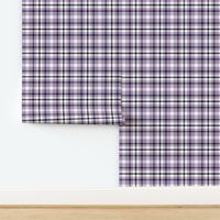 Violet Purple Plaid with Black and White