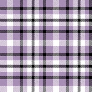 Violet Purple Plaid with Black and White