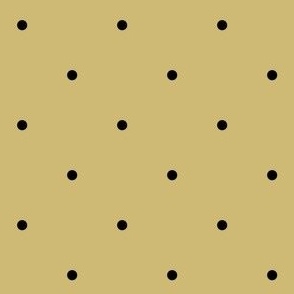 Modern Black Polka Dots on yellow