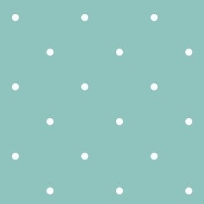 Cute White Polka Dots on light blue