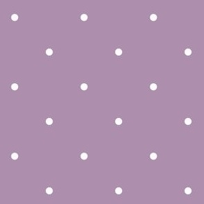 Cute White Polka Dots on Violet Purple