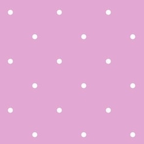 Cute White Polka Dots on Pink