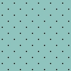 Cute Black Polka Dots on light blue