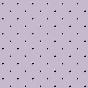 Modern Black Polka Dots on Lavender Violet