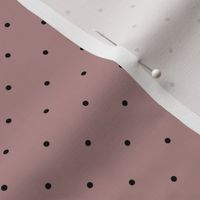 Modern Black Polka Dots on Terracotta