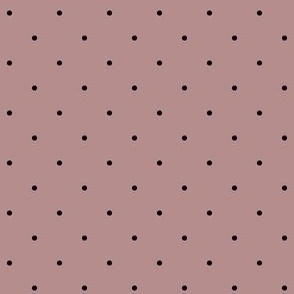 Modern Black Polka Dots on Terracotta
