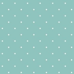 Simple White Polka Dots on Light Blue