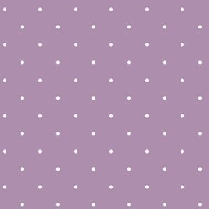 Simple White Polka Dots on Violet Purple