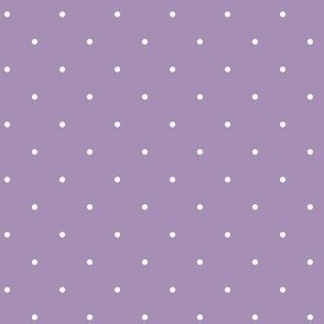 Simple White Polka Dots on Violet