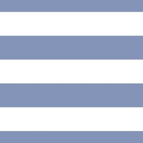 3 Inch Stripes Periwinkle Blue and White