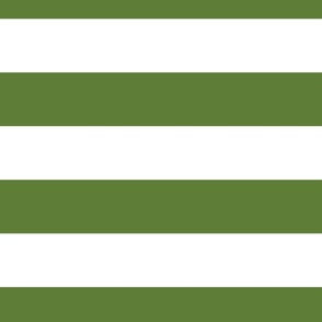 3 Inch Stripes Green and White