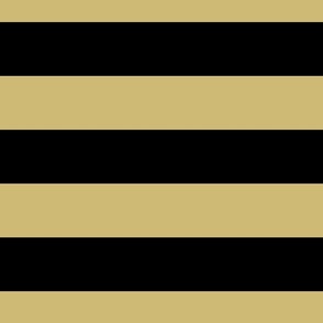 3 Inch Yellow and Black Modern Horizontal Stripes