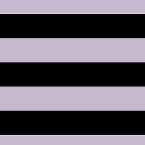 3 Inch Black and Light Purple Stripes