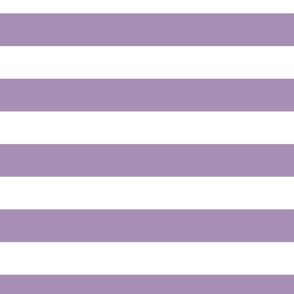 2 Inch White and Light Purple Stripes