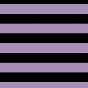 2 Inch Stripes Black and Violet Purple