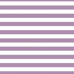 1 Inch Stripe Violet Purple and White