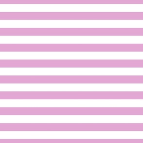 1 Inch Stripe Fuschsia Pink and White