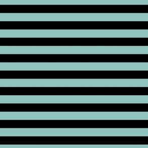 1 Inch Stripe Light Blue and Black