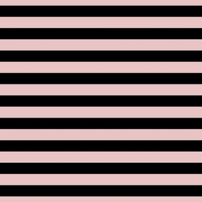1 Inch Stripe Light Pink and Black