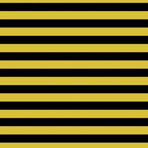 1 Inch Stripe Mustard Yellow and Black
