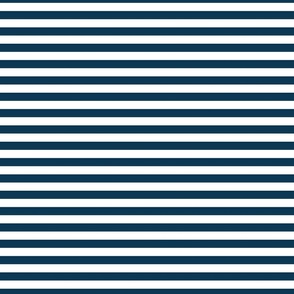 1/2 Stripe Navy Blue and white