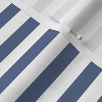 1/2 Stripe blue and white