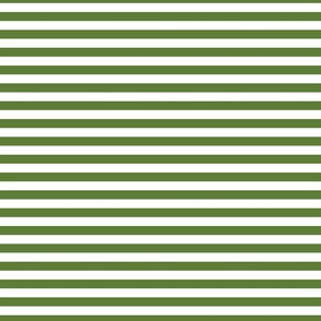 1/2 Stripe Green and white
