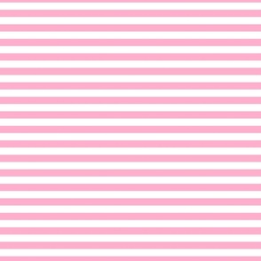 1/2 Stripe Baby Pink and white