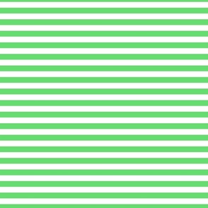 1/2 Stripe Bright Green and white