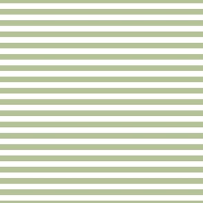 1/2 Stripe Pastel Green and white
