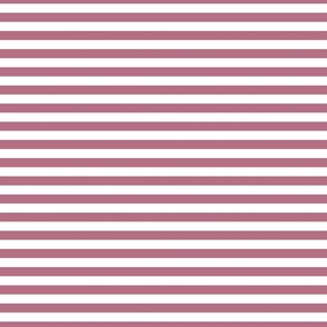 1/2 Stripe Dark Pink and white