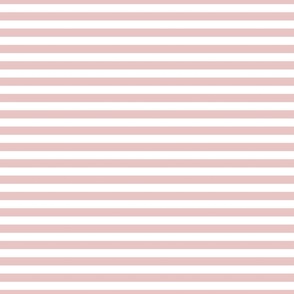 1/2 Stripe Pastel Pink and white