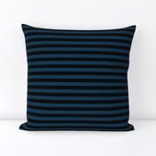 1/2 Stripe Dark Navy Blue and black