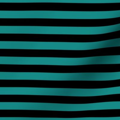 1/2 Stripe Dark Teal and black