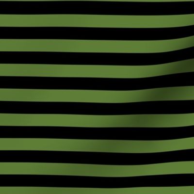 1/2 Stripe green and black
