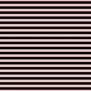 1/2 Stripe light pink and black