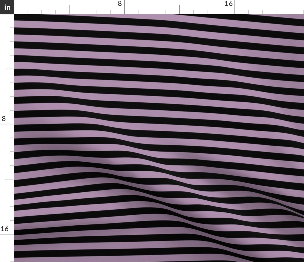 1/2 Stripe Violet Purple and black